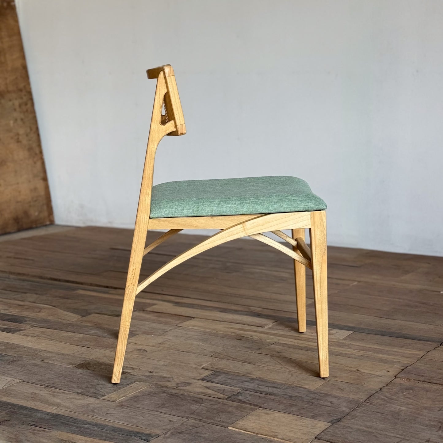 露娜籐背餐椅-綠