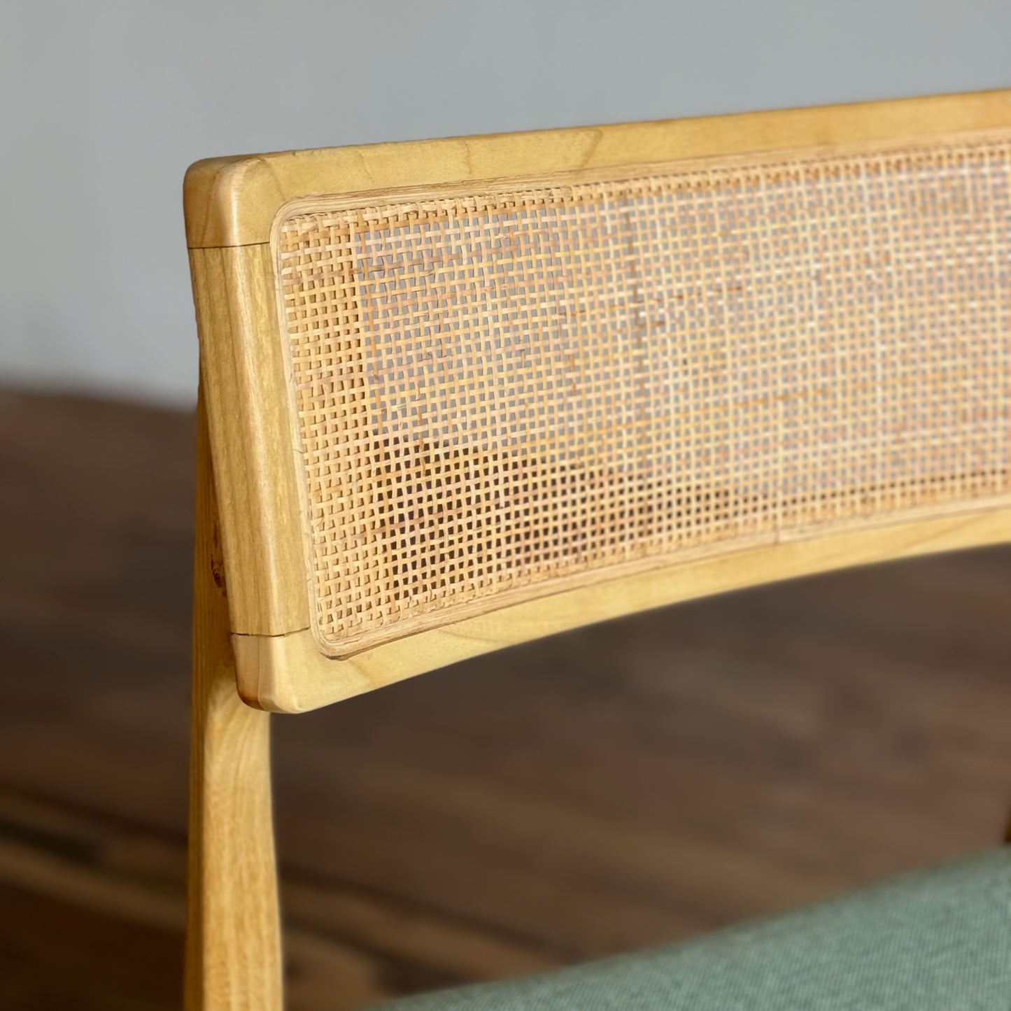 露娜籐背餐椅-綠